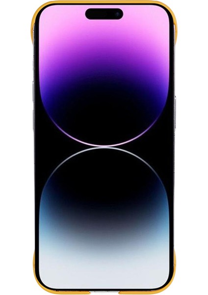 Apple iPhone 14 Pro Max Kauçuk Sabit Pc Telefon Kılıfı Ciltsiz Arka Kapak (Yurt Dışından)