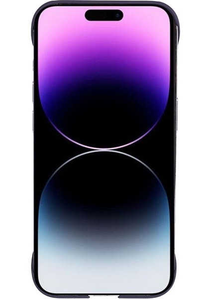 Apple iPhone 14 Pro Max Kauçuk Sabit Pc Telefon Kılıfı Ciltsiz Arka Kapak (Yurt Dışından)