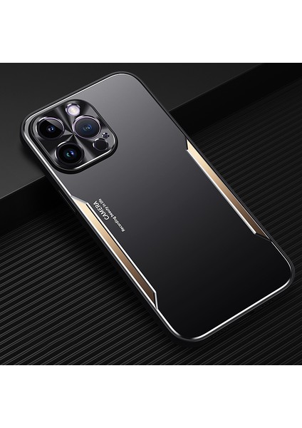 Apple iPhone 14 Pro -Cratch Anti Cep Telefonu Kabuğu Alüminyum Alaşım + Tpu Telefon Kılıfı (Yurt Dışından)