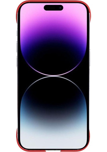 Apple iPhone 14 Pro Max Kauçuk Sabit Pc Telefon Kılıfı Ciltsiz Arka Kapak (Yurt Dışından)