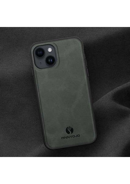 Apple iPhone 14 Telefon Kasası Desteği Manyetik Araba Montajı Pu Deri Kaplı Pc+Tpu Kapağı (Yurt Dışından)
