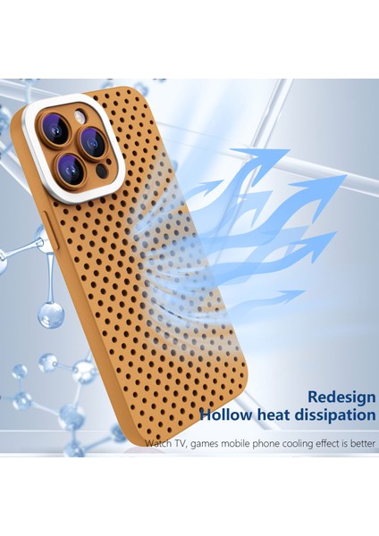 Apple iPhone 13 Pro Max Cilt Touch Tpu Kılıfı Içi Boş Delik Isı Dispidasyon Telefon Kapağı (Yurt Dışından)