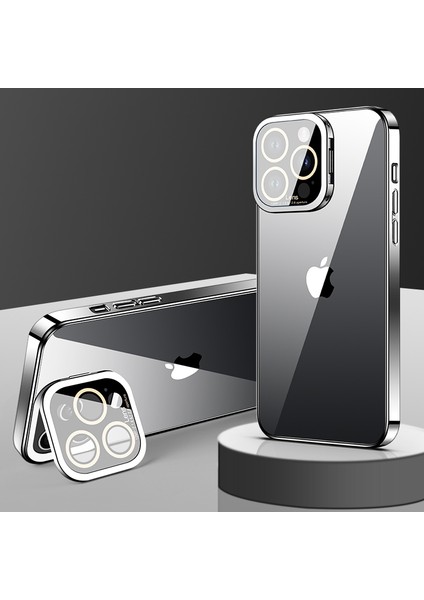 Apple iPhone 12 Pro Electroleating Tpu Telefon Kılıfı Cam Kamera Film Kickstand Back Cover (Yurt Dışından) indirimleri