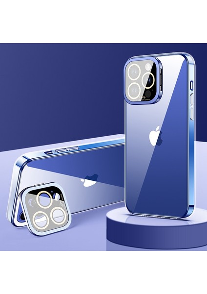 Apple iPhone 12 Pro Electroleating Tpu Telefon Kılıfı Cam Kamera Film Kickstand Back Cover (Yurt Dışından) indirimleri