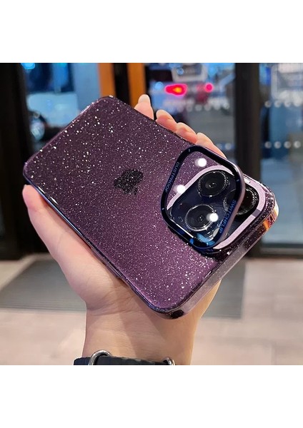Apple iPhone 14 Pro Telefon Kabuğu Kamera Protection Kapaklı Kickstand ile Parlak Sert Pc Kılıfı (Yurt Dışından)