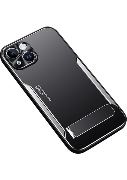 Apple iPhone 14 Tpu+Alüminyum Alaşımlı Telefon Kapağı Kickstand ile Damla Geçirmez Kılıf (Yurt Dışından)