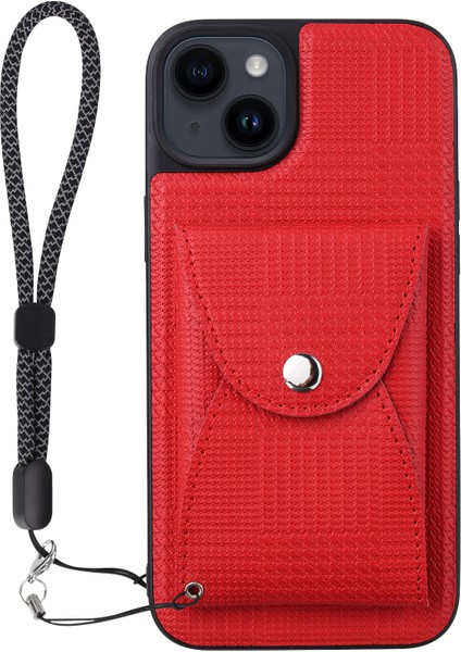 Apple iPhone 14 Plus Pc+Tpu+Pu Deri Telefon Kapağı Çıkarılabilir Manyetik Cüzdan Kılıfı (Yurt Dışından)