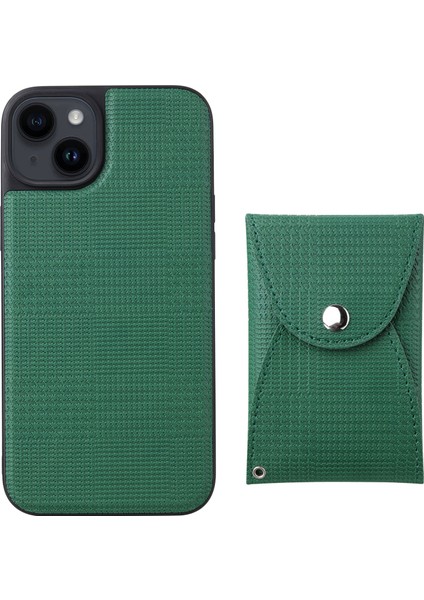 Apple iPhone 14 Plus Pc+Tpu+Pu Deri Telefon Kapağı Çıkarılabilir Manyetik Cüzdan Kılıfı (Yurt Dışından)