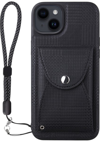 Apple iPhone 14 Plus Pc+Tpu+Pu Deri Telefon Kapağı Çıkarılabilir Manyetik Cüzdan Kılıfı (Yurt Dışından)