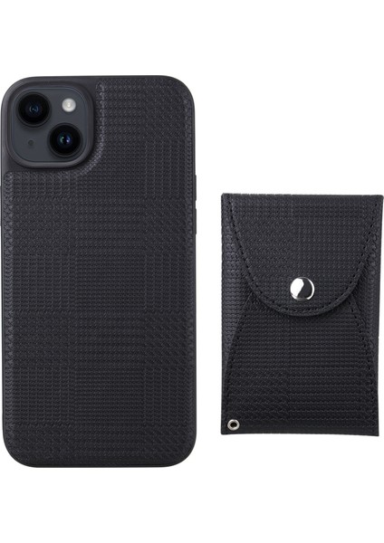 Apple iPhone 14 Plus Pc+Tpu+Pu Deri Telefon Kapağı Çıkarılabilir Manyetik Cüzdan Kılıfı (Yurt Dışından)