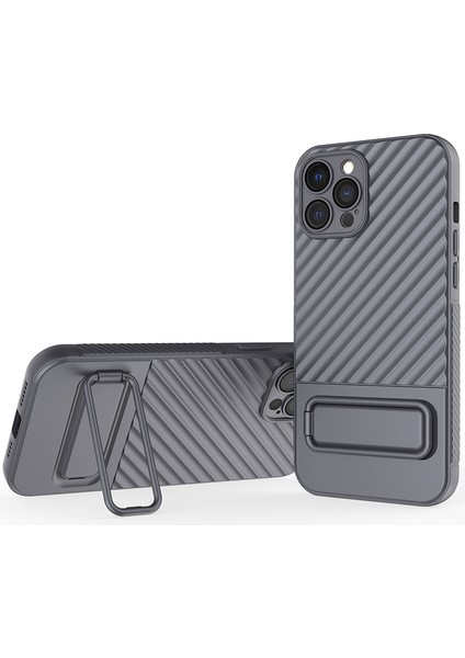 Apple iPhone 12 Pro Max Kickstand Telefon Kapağı, Telefon Geri Koruyucu Anti Dust Tpu Kılıfı (Yurt Dışından)