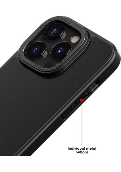 Apple iPhone 12 /12 Pro Skin-Touch Yarı Mat Mat Pc+Tpu Kılıf Metal Kamer Telefon Kapağı (Yurt Dışından) indirimleri