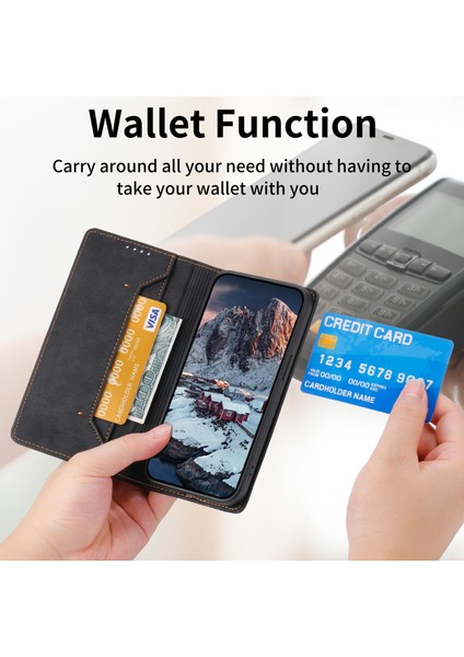 Rfıd Engelleme Cüzdan Kılıfı Apple iPhone 13 Pu Deri Stand Flip Business Phone Cover (Yurt Dışından) indirimleri