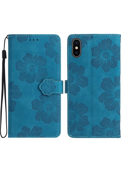 Apple iPhone xs Max Düşmeye Dayanıklı Kabuk Pu Deri Cüzdan Ayaklı Stand Kapağı (Yurt Dışından)