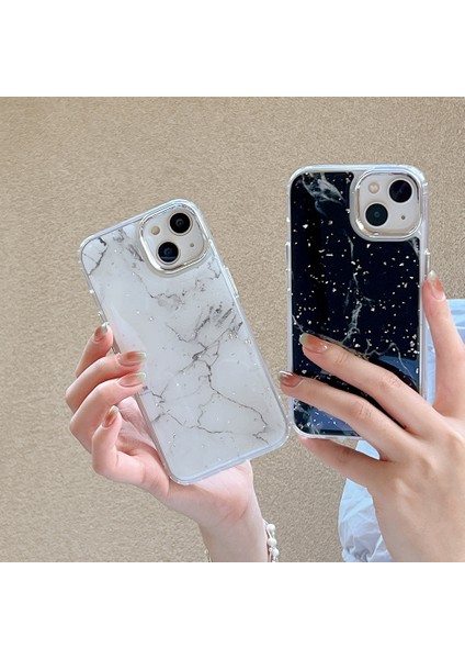 Apple iPhone 14 Telefon Kasası Epoksi Sert Akrilik+Tpu Telefon Kabuğu Elektrokaplama Kapağı (Yurt Dışından) indirimleri