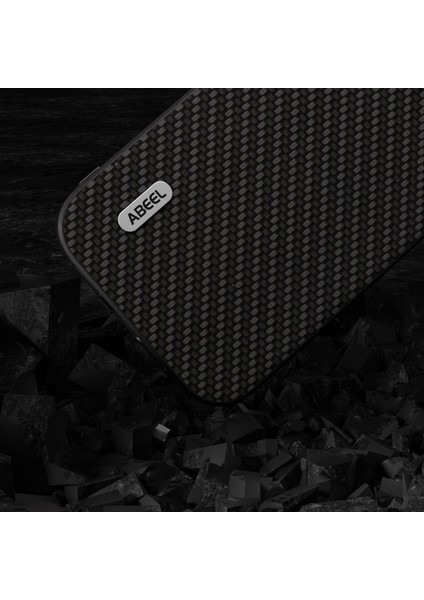Apple iPhone 14 Pro Max Slim Fit Telefon Kılıfı Pu Deri Kaplamalı Pc+Tpu Karbon Fiber Doku Kapağı (Yurt Dışından)