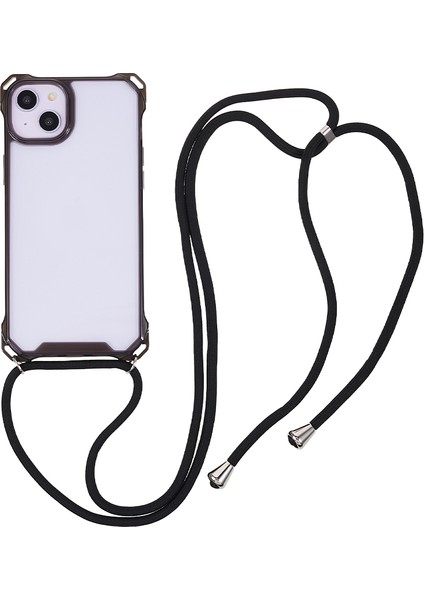 Apple iPhone 14 /13 Telefon Kasası Acriclic+Tpuanti Damla Kapağı Lanyard ile (Yurt Dışından)