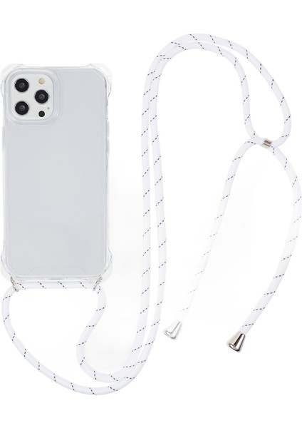 Apple iPhone 12 /12 Pro Acric ve Tpu Temiz Telefon Caseanti-Collision Koruma Kapağı Lanyard ile (Yurt Dışından)