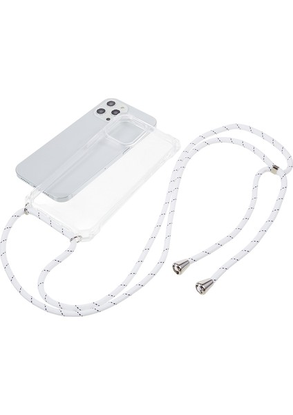 Apple iPhone 12 /12 Pro Acric ve Tpu Temiz Telefon Caseanti-Collision Koruma Kapağı Lanyard ile (Yurt Dışından) indirimleri