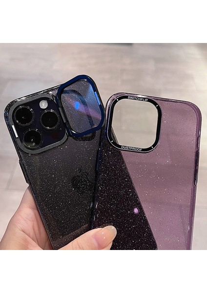 Apple iPhone 14 Pro Max Telefon Kabuğu Kamera Protection Kapaklı Kickstand ile Parlak Sert Pc Kılıfı (Yurt Dışından)