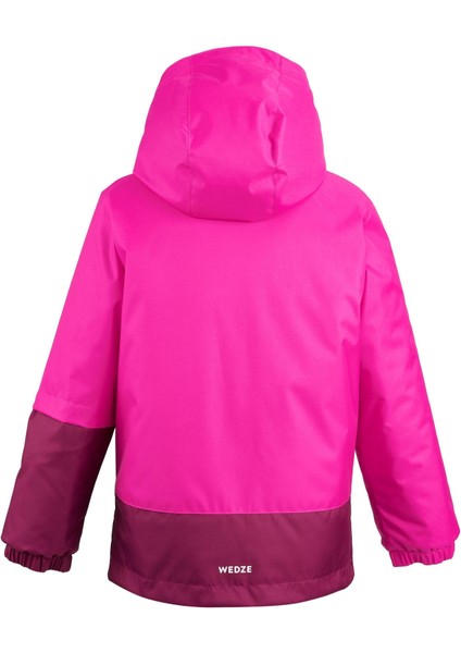 Wedze Sıcak Tutan ve Su Geçirmez Çocuk Kayak Montu - Pembe - 100