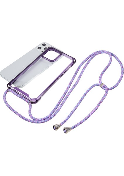 Apple iPhone 12 /12 Pro Acric ve Tpu Temiz Telefon Caseanti-Collision Koruma Kapağı Lanyard ile (Yurt Dışından)