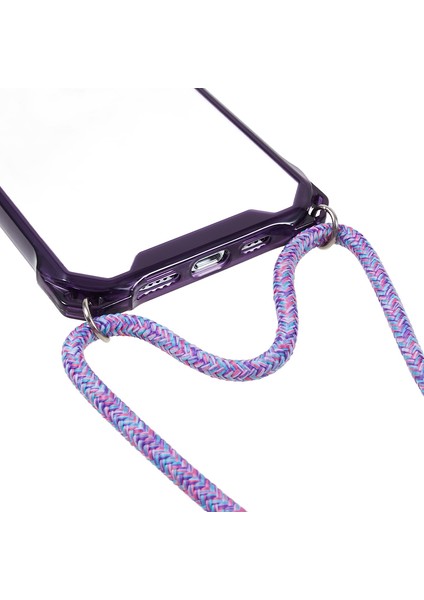 Apple iPhone 12 /12 Pro Acric ve Tpu Temiz Telefon Caseanti-Collision Koruma Kapağı Lanyard ile (Yurt Dışından)