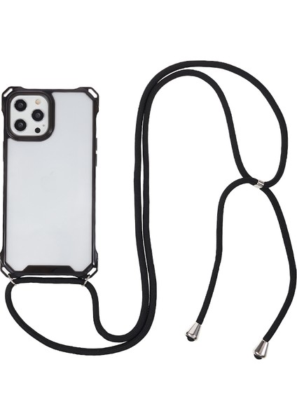 Apple iPhone 12 /12 Pro Acric ve Tpu Temiz Telefon Caseanti-Collision Koruma Kapağı Lanyard ile (Yurt Dışından)