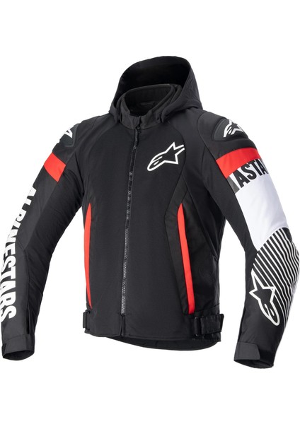 Zaca Air Yazlık Korumalı Motosiklet Montu (Siyah / Beyaz / Kırmızı)