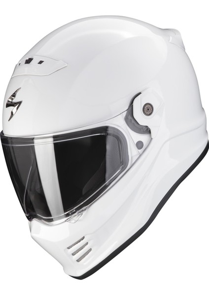Covert Fx Kapalı Motosiklet Kaskı (Beyaz)