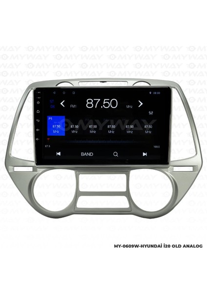 Hyundai I20 Android 12 Multimedya Carplay 2gb RAM+32GB HDD Analog Navigasyon Ekran