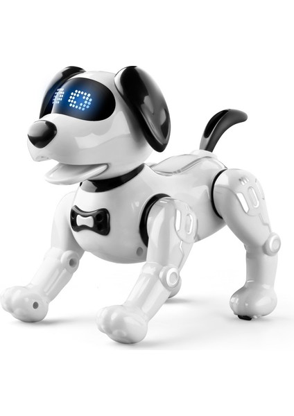 Dogula Uzaktan Kumanda Robot Köpek Oyuncak Push Up Rc Robot Köpeği Erkek ve Kız Çocukları Beyaz (Yurt Dışından)