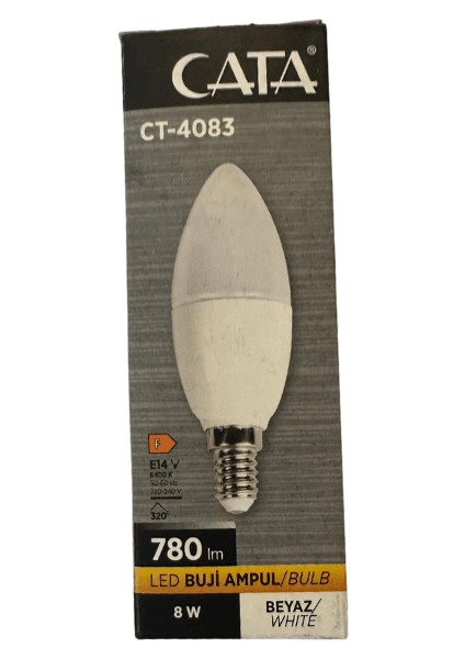 CT-4083 8W 6400K Beyaz LED Buji Ampul E14 Duylu (10 Adet) modelleri