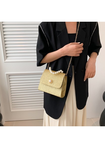Inci Tokalı Küçük Çanta - Moda Omuz Çapraz Askısı (Yurt Dışından)