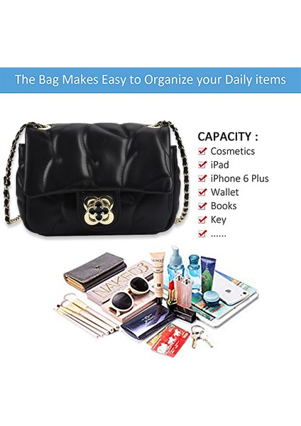 Kapitone Tasarım El Çantaları: Küçük Crossbody Clutch (Yurt Dışından) fırsatları