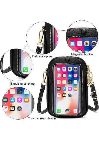 Kadınlar Için Dokunmatik Telefon Crossbody Çanta (Yurt Dışından) modelleri