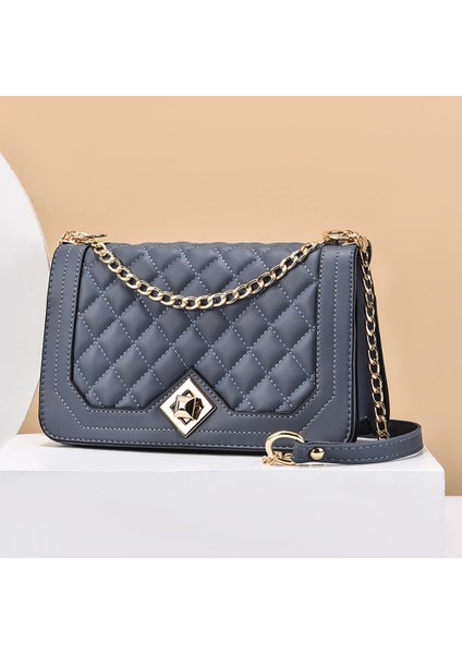 Kapitone Zincir Askılı Kadın Crossbody Çanta (Yurt Dışından)