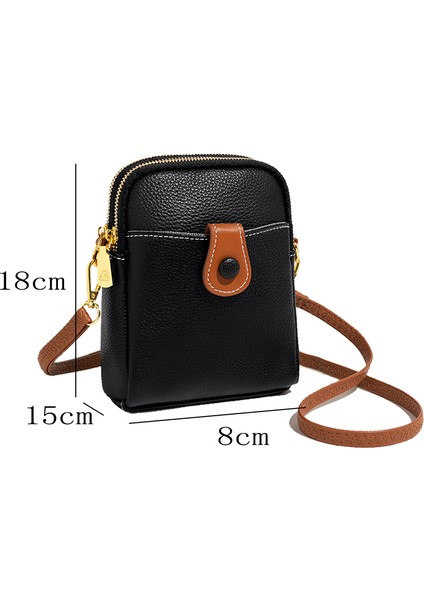 Günlük Deri Crossbody Çanta, Çok Fonksiyonlu Bozuk Para Cüzdanı (Yurt Dışından) fiyatları