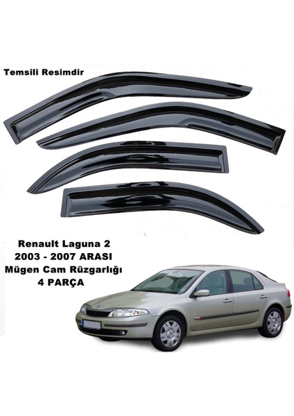 Renault Laguna 2 Mügen Cam Rüzgarlığı 2003-2007 Arası Kasalar 4 Lü Cam Rüzgarlığı - Caraks