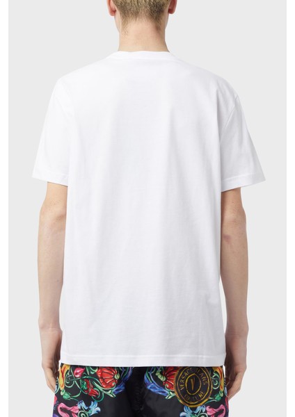 Baskılı Bisiklet Yaka % 100 Pamuk Regular Fit T Shirt Erkek T Shirt 74GAHF01 CJ00F 003
