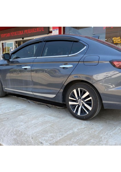 Honda City Mügen Cam Rüzgarlığı 2021 Sonrası Kasalar 4 Lü Set Mügen Cam Rüzgarlığı - Caraks modelleri