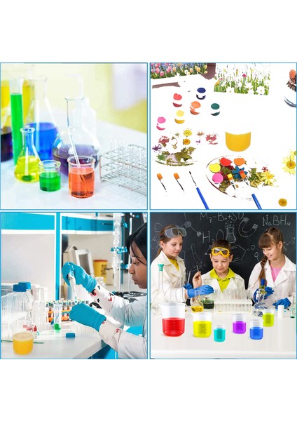 Beher Set / Ölçü Kabı - Plastik Şeffaf (Beher + Paspör Pipeti + Tüp Fırçası)