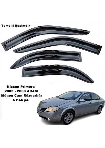 Nissan Primera Mügen Cam Rüzgarlığı 2003-2008 Arası Tüm Kasalar 4 Lü Set Mügen Cam Rüzgarlığı-Caraks fırsatları