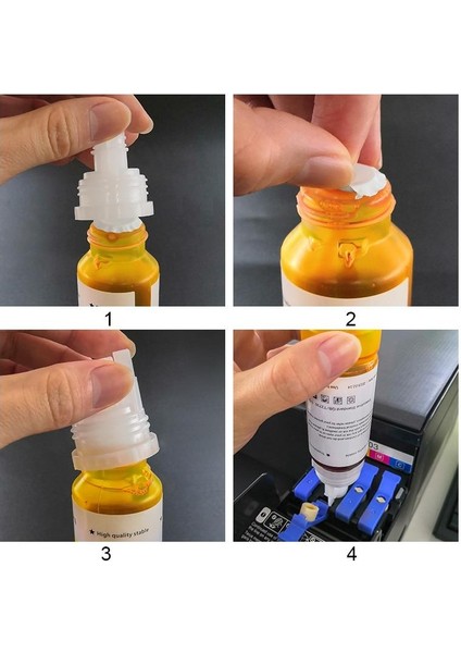 Epson L3252 Için 103 Mürekkep 500 ml Sarı + 70 ml Hediye modelleri