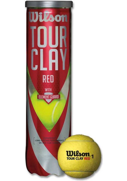 Tenis Topu Tour Clay Red 4ball (WRT110800 )