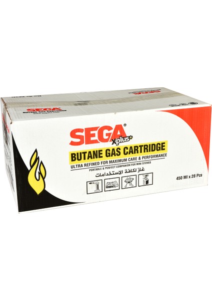 Sega x Plus Kamp Ocak Gazı Valfli Kartuş 227GR 28 Adet fırsatları