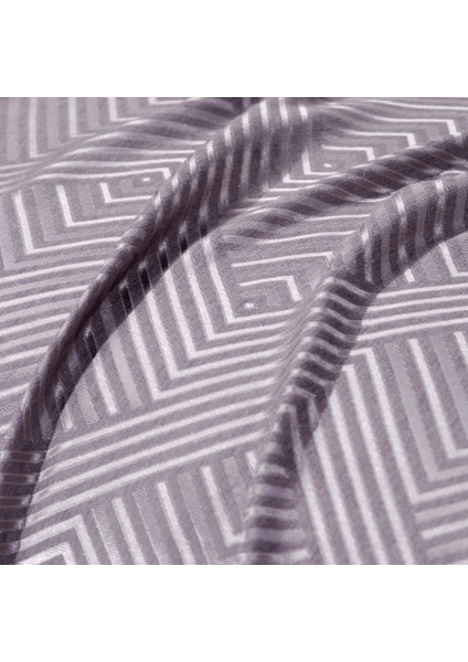 Paisley Şönil Çift Kişilik Yatak Örtüsü Seti 7 Parça-Lila modelleri