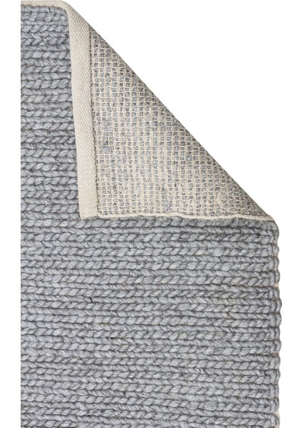 Jade Basketweave Grey Natural Kazak Örgü Desenli El Dokuma Örgü Halı fiyatları