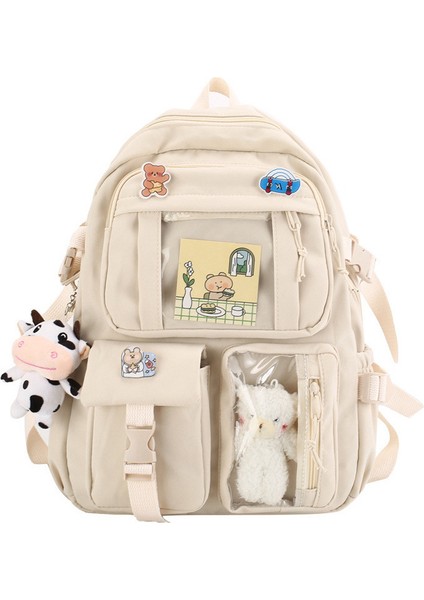 Enjovdery Kawaii Öğrenci Sırt Çantası Kadın Büyük Kapasiteli (Yurt Dışından)