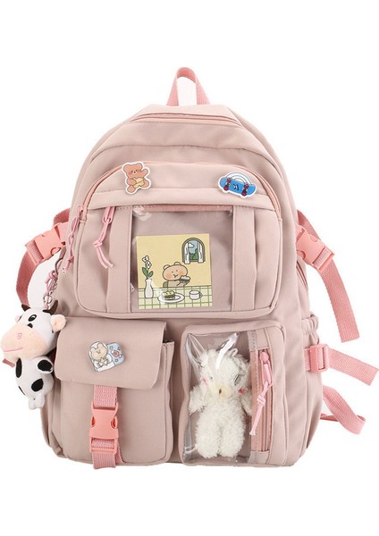Enjovdery Kawaii Öğrenci Sırt Çantası Kadın Büyük Kapasiteli (Yurt Dışından)